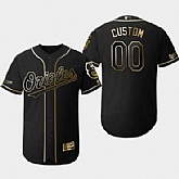 Baltimore Orioles Customized Black Gold Flexbase Jersey